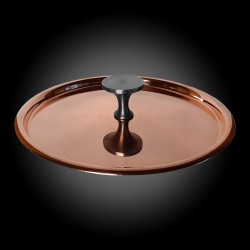 Copper lid with silver